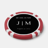 Elegantes Schwarz & Weiß anpassbar Pokerchips (Einzeln)