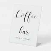 Elegantes Schwarz-Weiß-Bar Sockelschild (Vorderseite)