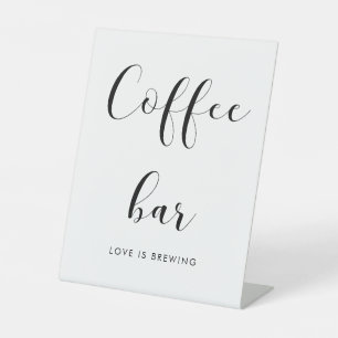 Elegantes Schwarz-Weiß-Bar Sockelschild