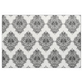 Elegantes Schwarz-Weiß-Blumendekor Stoff (Fat Quarter (45,7 x 55,9 cm))