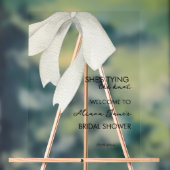 Elegantes Schwarz-Weiß-Brautparty Acrylschild (Neutral)