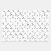 Elegantes Schwarz-Weiß-Bridal/Polterabend Geschenkpapier Set (Vorderseite 2)