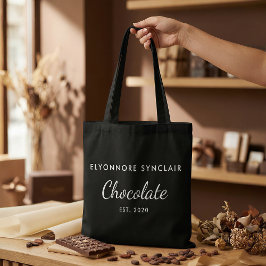 Elegantes Schwarz-Weiß-Custom-Schokoladen-Kundenge Tasche