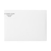 Elegantes Schwarz-Weiß-Firmenlogo-Wrap (Vorderseite)