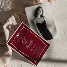 Elegantes Schwarz-Weiß-Foto Abschluss