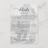 Elegantes Schwarz-Weiß-Foto Hochzeit Begleitkarte (Vorderseite)