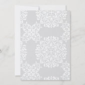 Elegantes Schwarz-Weiß-Foto Hochzeit Einladung (Rückseite)