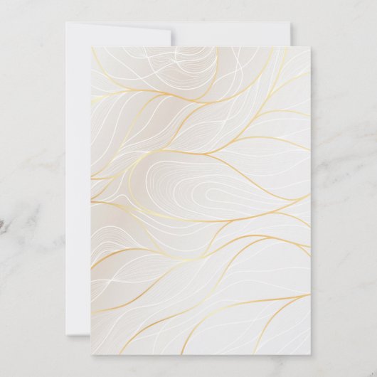 Elegantes Schwarz-Weiß-Foto Hochzeit Einladung (Rückseite)