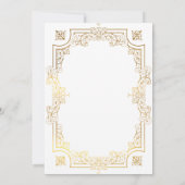 Elegantes Schwarz-Weiß-Foto Hochzeit Einladung (Rückseite)