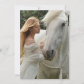 Elegantes Schwarz-Weiß-Foto - Lebensfeier Einladung (Rückseite)