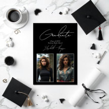 Elegantes Schwarz-Weiß-Foto Moderner Abschluss