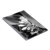 Elegantes Schwarz-Weiß-Foto Personalisiert Notizblock (Rechte Seite)