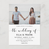 Elegantes Schwarz-Weiß-Foto Postkarte (Vorderseite)