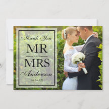 Elegantes Schwarz-Weiß-Foto Vielen Dank für Ihre H