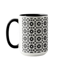 Elegantes Schwarz-Weiß-Geometrie-Muster