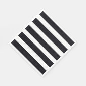 Elegantes schwarz-weiß gestreiftes Chic Paper Serviette (Ecke)