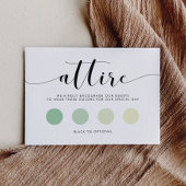 Elegantes Schwarz-Weiß-Hochzeitskleid Begleitkarte