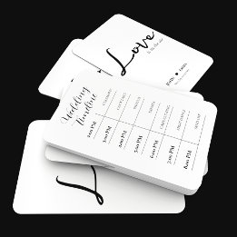 Elegantes Schwarz-Weiß-Hochzeitstil Fächer