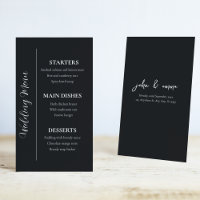 Elegantes Schwarz-Weiß-Hochzeitstil