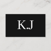 Elegantes Schwarz-Weiß-Minimalistisches-QR-Code-Mo Visitenkarte (Vorderseite)