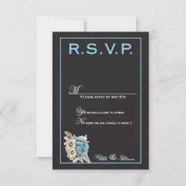 Elegantes Schwarz & Weiß mit hellblauen Details