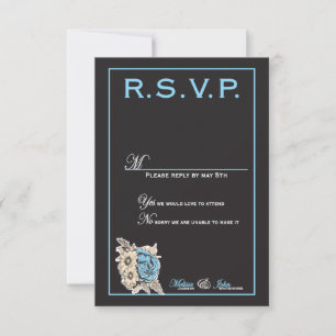 Elegantes Schwarz & Weiß mit hellblauen Details