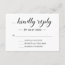 Elegantes Schwarz/Weiß Modernes Minimalistisches U