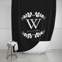 Elegantes Schwarz-Weiß-Monogramm