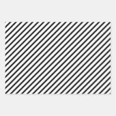 Elegantes Schwarz-Weiß-Muster Geschenkpapier Set (Vorderseite 2)