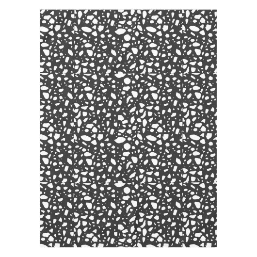 Elegantes Schwarz-Weiß-Muster | Modern Tischdecke (Vorderseite)
