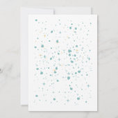 Elegantes Schwarz-Weiß-Party Einladung (Rückseite)