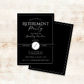 Elegantes Schwarz-Weiß-Party Einladung