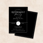 Elegantes Schwarz-Weiß-Party Einladung