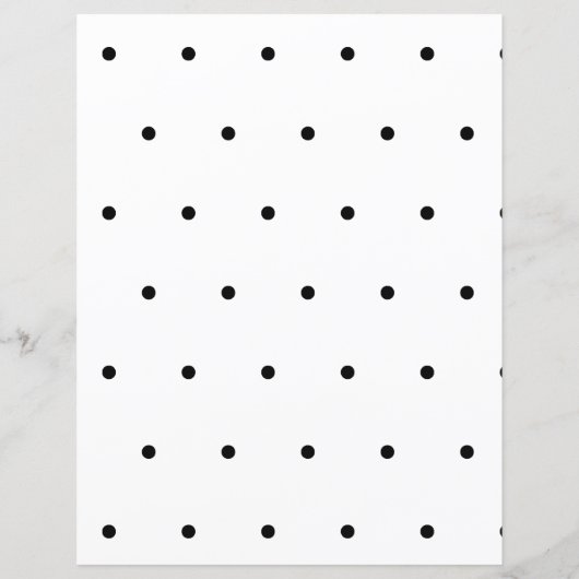 Elegantes Schwarz-Weiß Personalisiert Stationery (Rückseite)