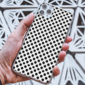 Elegantes Schwarz-Weiß-POlka-Dots-Muster Classic Case-Mate iPhone Hülle