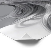 Elegantes Schwarz-Weiß-Portrait Kunst, Dichtung un Poster (Ecke)