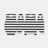 Elegantes Schwarz-Weiß-Stripteppichchen Geschenkschachtel (Ungefaltet)