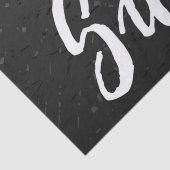 Elegantes Schwarz-Weiß-Sweet-Design Seidenpapier (Detail)