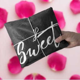 Elegantes Schwarz-Weiß-Sweet-Design Seidenpapier