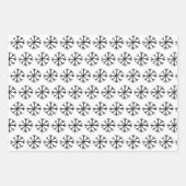 Elegantes Schwarz & Weiß Trendy Weihnachtsmuster Geschenkpapier Set (Vorderseite 3)