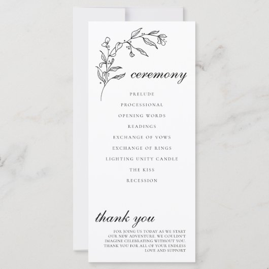 Elegantes Schwarz-Weiß-Wappen (Rückseite)