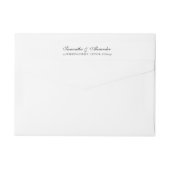 Elegantes Schwarz-Weiß-Wappen (Rückseite)