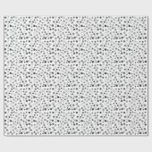 Elegantes Schwarz-Weiß-Weihnachten Geschenkpapier (Flach)