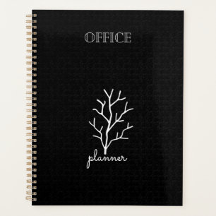 Elegantes Schwarz-weißes Büro Planer