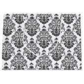 elegantes Schwarz-weißes Damask-Party Große Geschenktüte (Vorderseite)