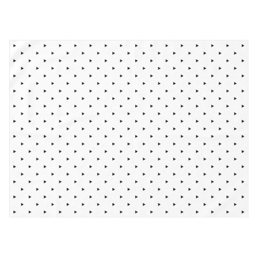 Elegantes Schwarz-weißes geometrisches Muster | Dr Tischdecke (Vorderseite (Horizontal))