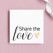 Elegantes Schwarz-weißes Goldenes Herz Beauty Salo Empfehlungskarte