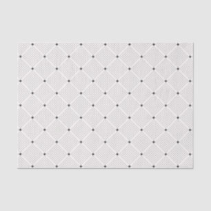 Elegantes Schwarz-weißes kleines Punkt-Muster Seidenpapier