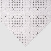 Elegantes Schwarz-weißes kleines Punkt-Muster Seidenpapier (Ausschnitt)