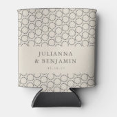 Elegantes Schwarz-weißes Mid Century Mod Custom We Dosenkühler (Vorderseite)